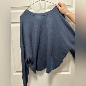 NAVY BLUE 1/4 BUTTON HENLEY